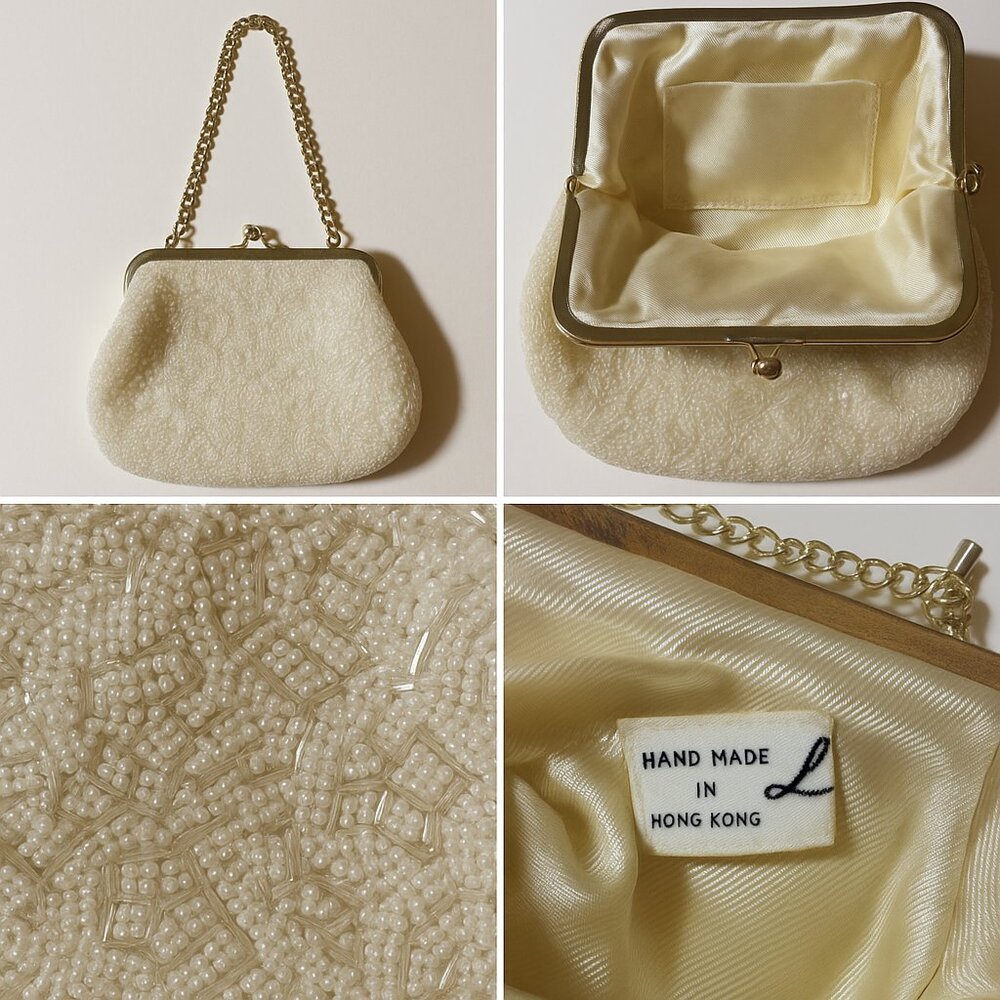 Vintage La Regale Ltd. Beaded Evening Bag – Handmade in Hong Kong - Picture 10 of 15